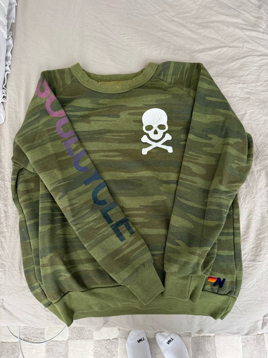 Aviator Nation Tops - AVIATOR NATION SOUL CYCLE CAMO CREWNECK